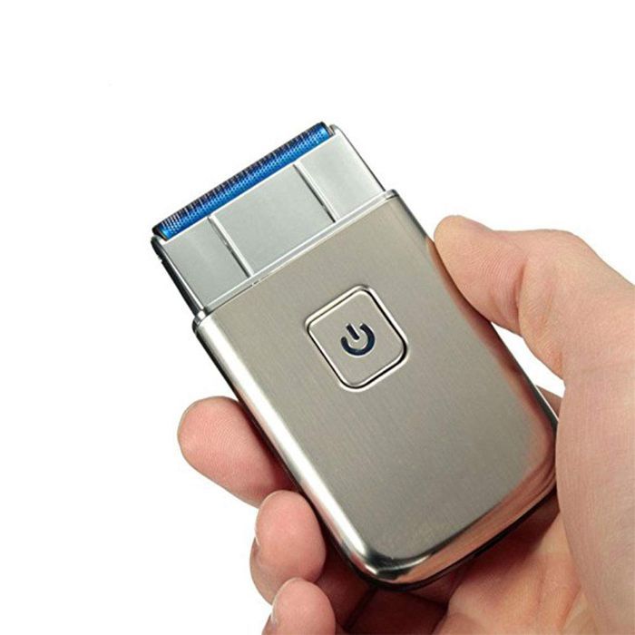 Mini rasoir électrique à lame pour homme, rasoir à lame pour homme, sans fil, rechargeable par USB, pour le voyage, pour la barbe