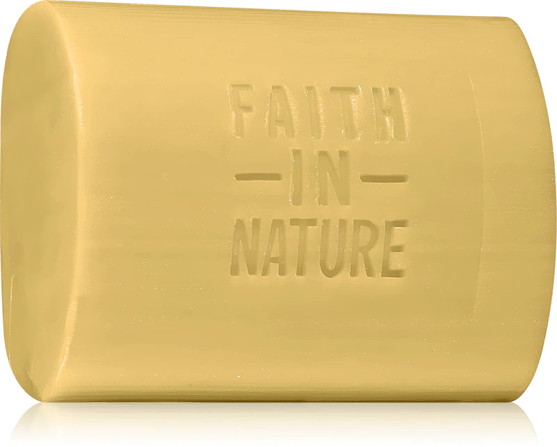 Sabonete artesanal Faith In Nature, sabor laranja, sabonete natural em barra.