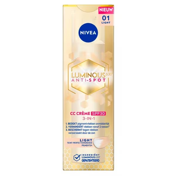 NIVEA Luminous630 Anti-spot SPF30 01 Light 3-u-1 CC krema<br>40ml