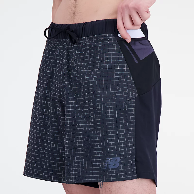 Impact Run Luminous herenshorts van 15 cm - zwart