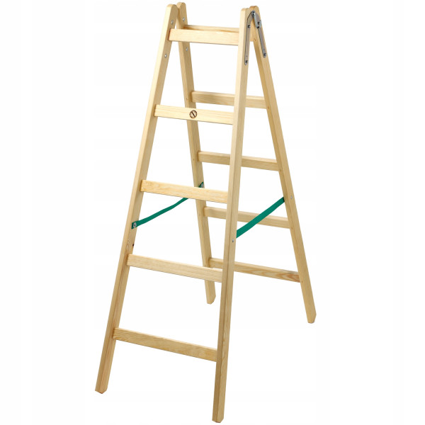 Kadax Drabina Drabinka Drewniana Dwustronna 2x5