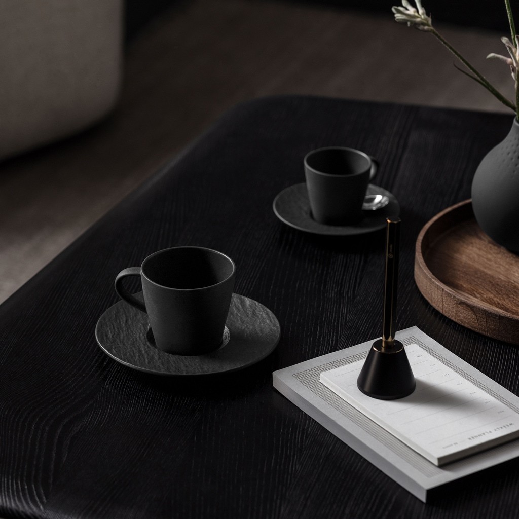 Villeroy & Boch puodelis/lėkštutė, „Rock“ raštas - 1 vnt.