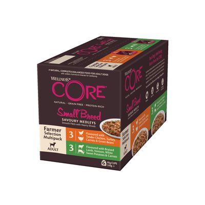 Wellness Core Small Adult Savoury Medleys Farmer Selection Mokra karma dla psów