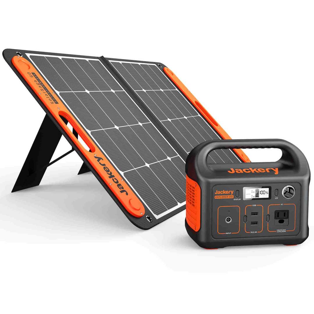Gerador solar Jackery 240 (Jackery 240 + SolarSaga 60W)