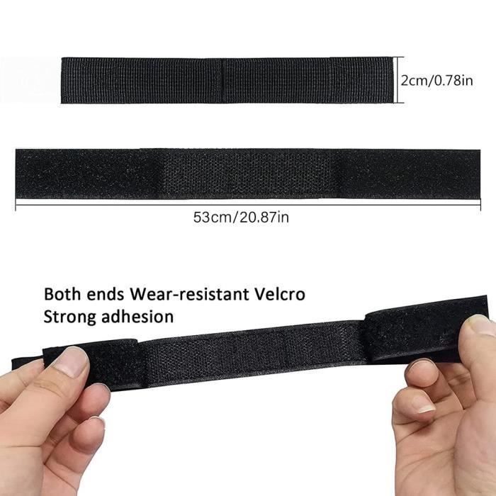 Correas para accesorios de hoverboard OMABETA, 10 piezas, correas ajustables para accesorios de hoverboards, correas Sport Glider, color negro.
