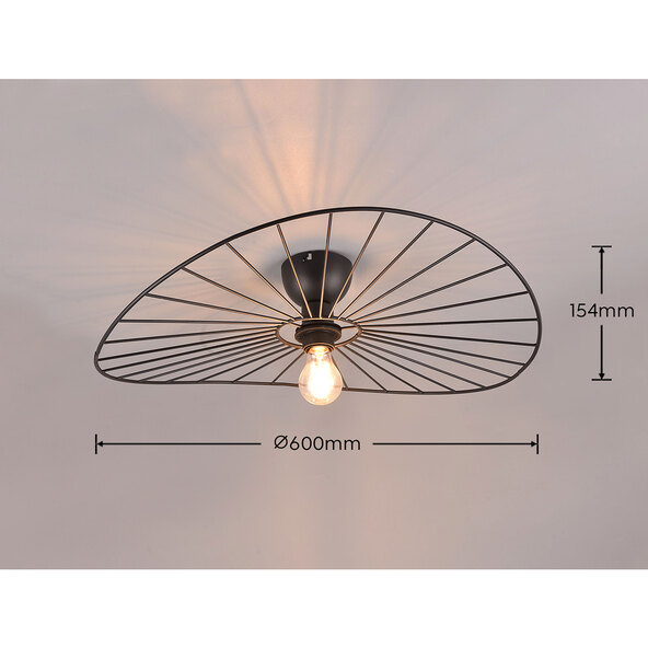 Plafoniera CHAPEAU E27, metal