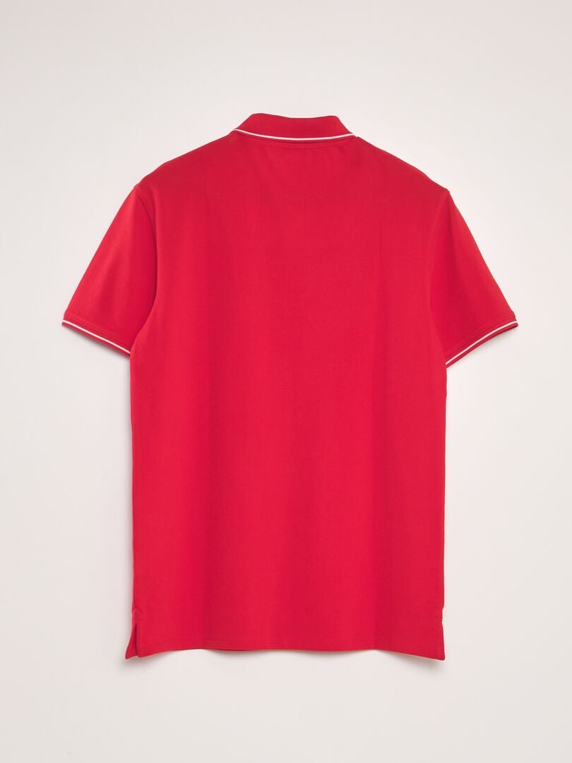Poloshirt van piquékatoen - rood