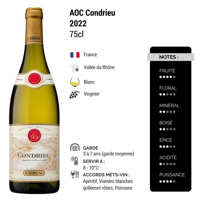 Condrieu - Blanco 2022 - Maison Guigal - Vino blanco del valle del Ródano (3x75cl)