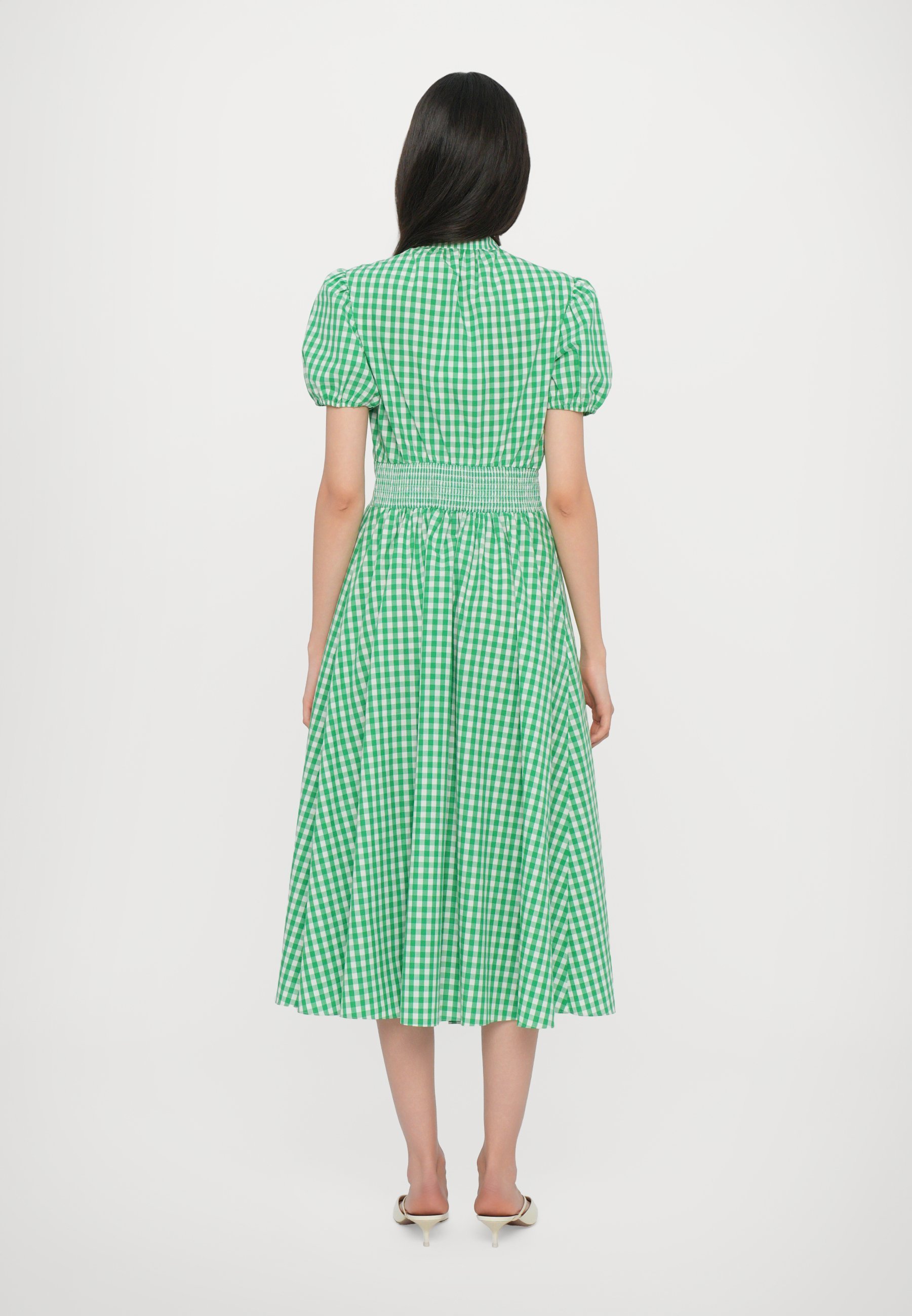 Abito da giorno ERICA di Diane von Furstenberg - verde indiano/bianco