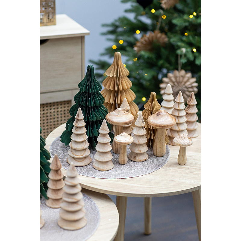 Dekorativer Baum für Zuhause, Höhe 14 cm, Natur