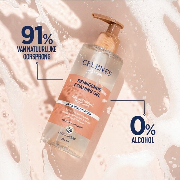 Celenes By Sweden čistilni penasti gel<br>250 ml - Suha in občutljiva koža