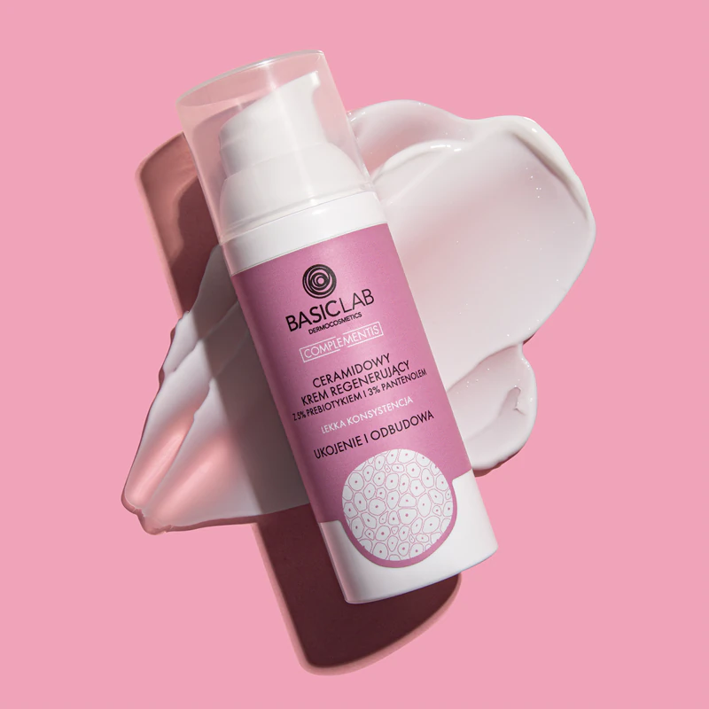 Ľahký regeneračný krém BasicLab Dermocosmetics Complementis s ceramidmi