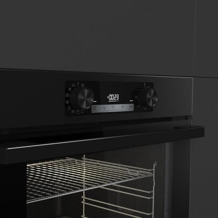Pyrolytische inbouwoven - HISENSE - BI64211EPB - Zwart - Multifunctioneel - 77 liter - AirFry - Energieklasse A