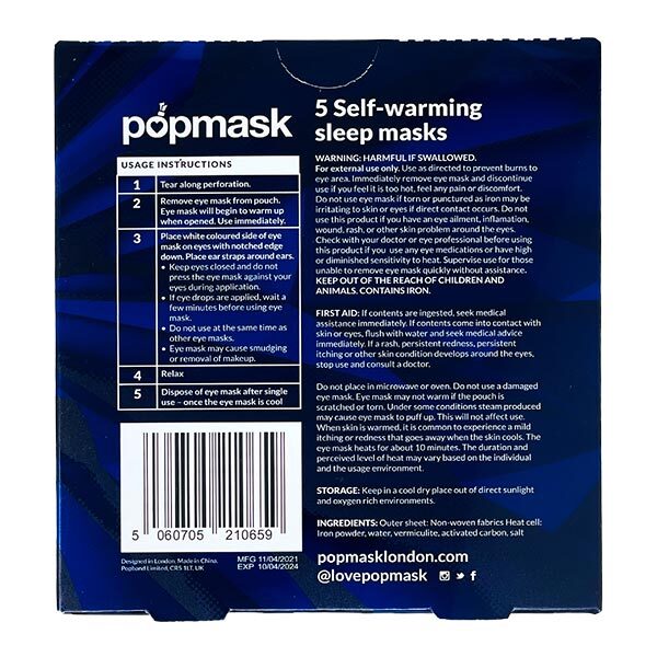 Paquete de 5 mascarillas Popmask Deep Sleep para hombre