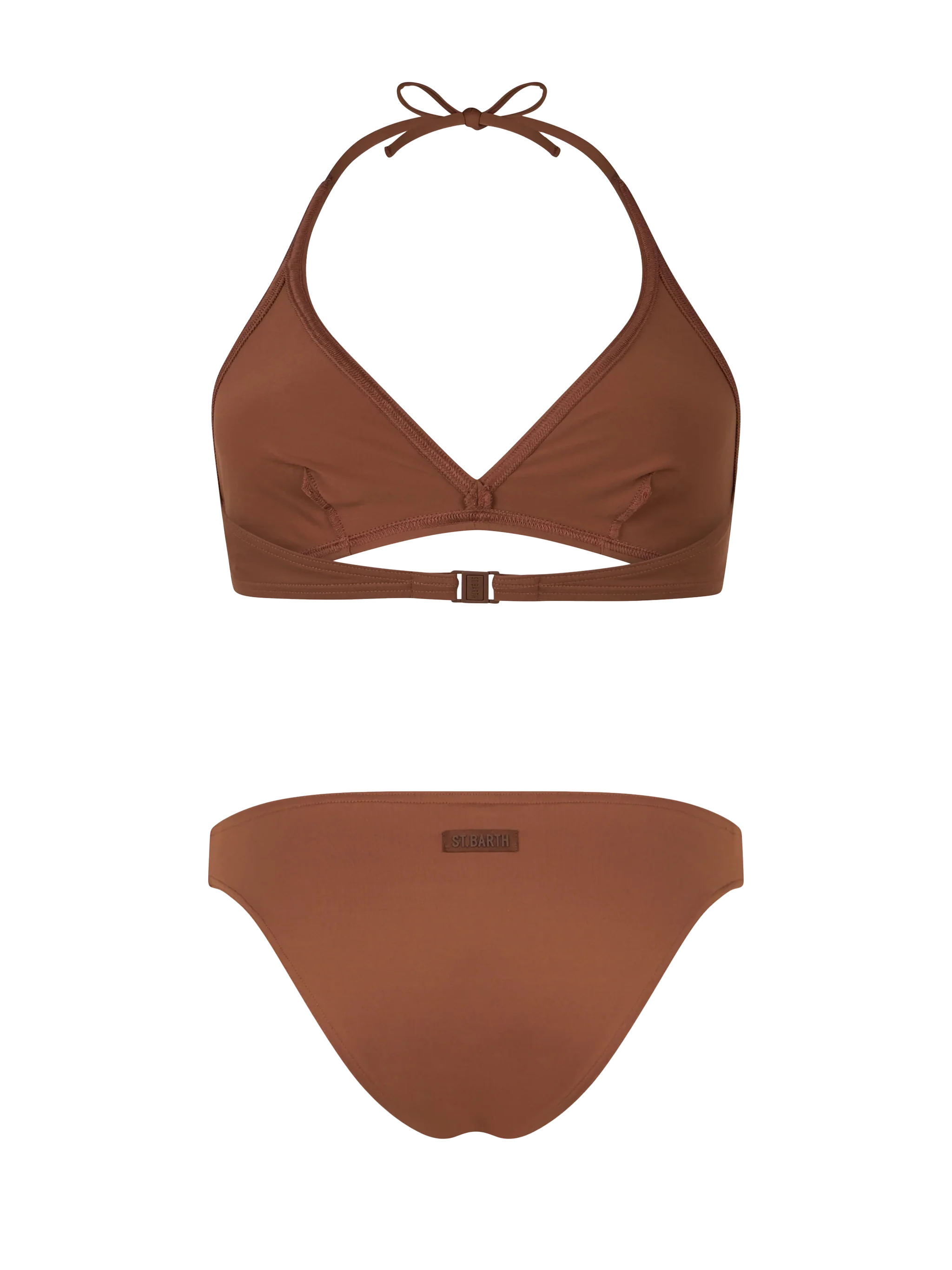 Gaia Maia Dames Bruine Triangel Bralette Bikini