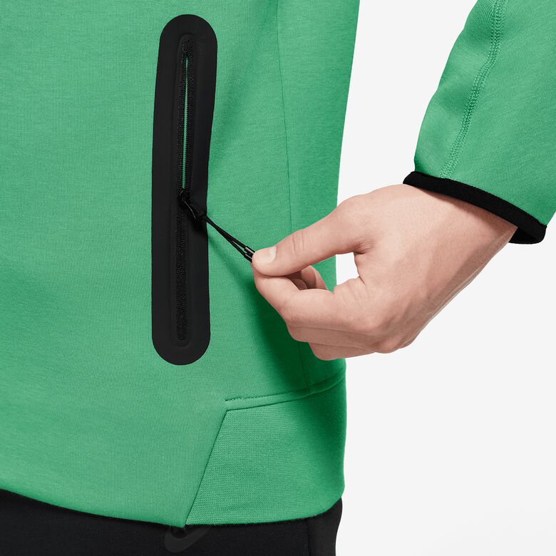 Tech Fleece Windrunner Hoodie com capuz Reißverschluss para homens