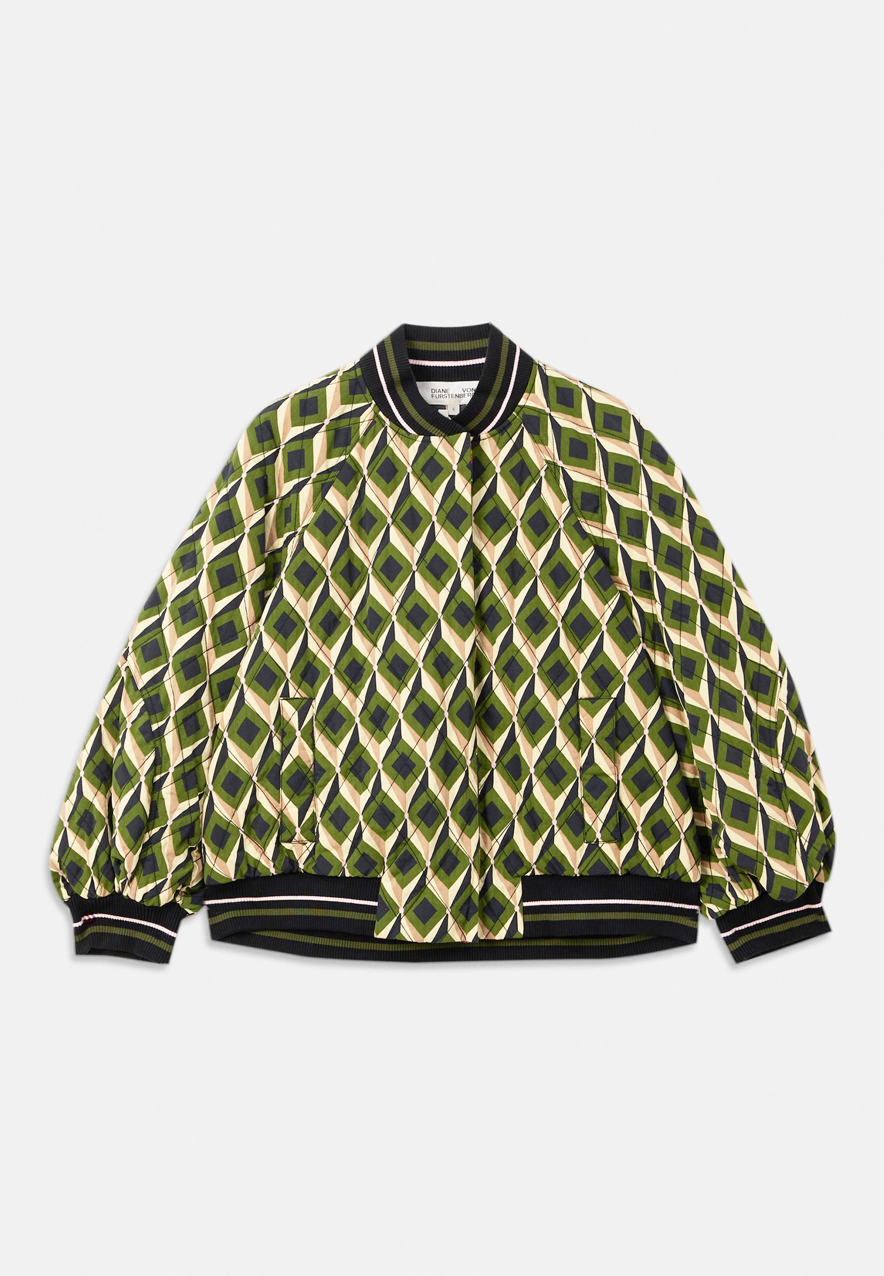 Diane von Furstenberg SALMA JACKET - Bomberjack - venice geo moss/serenissima zwart