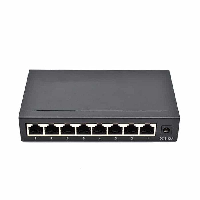 Switch di rete - DIPROGRESS - DPNS08GM - 8 porte Gigabit - Non gestito - Involucro metallico