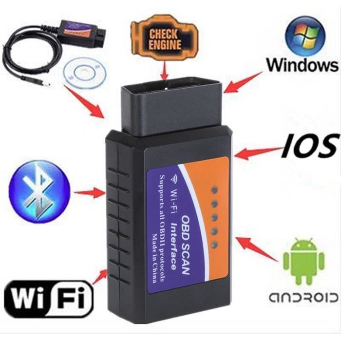 ELM 327 BLUETOOTH OBD2 INTERFAZ ODB2 DIAGNÓSTICO ESCANEO Torque Android