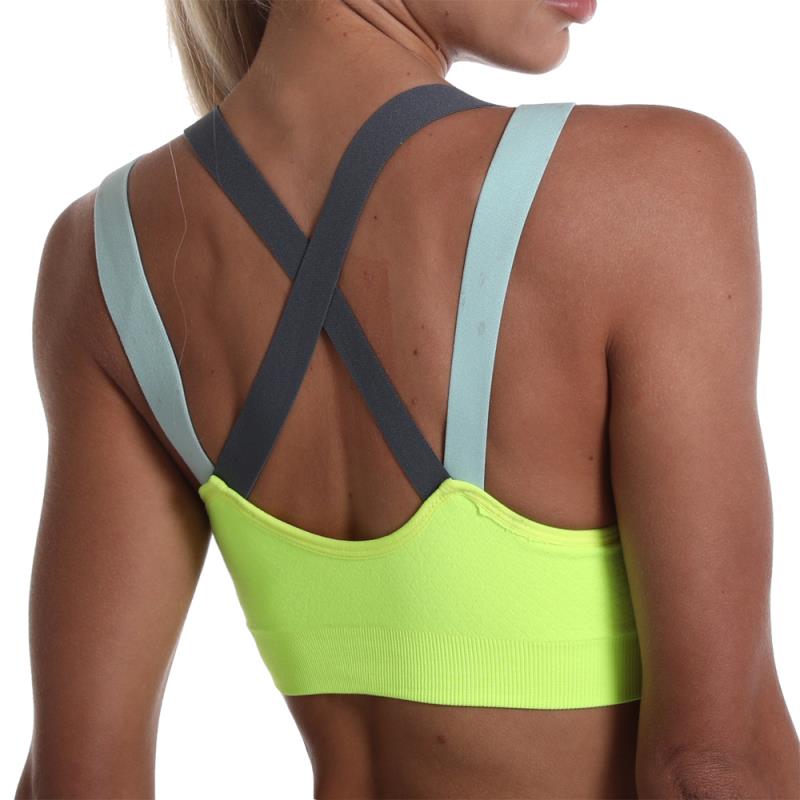 Reggiseno sportivo da donna per palestra, reggiseno sportivo ad alto impatto senza cuciture, top per yoga e fitness, intimo femminile, reggiseno push-up, bralette sportiva