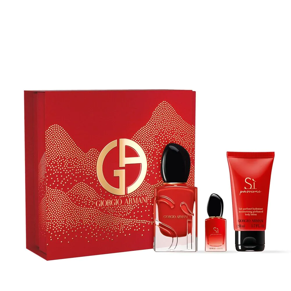 Giorgio Armani Świąteczny zestaw prezentowy dla kobiet Sì Passione Eau de Parfum + Balsam do ciała