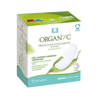 Organyc Hygienic -siivekkeet, erittäin tehokas virtaus, 7 kpl.