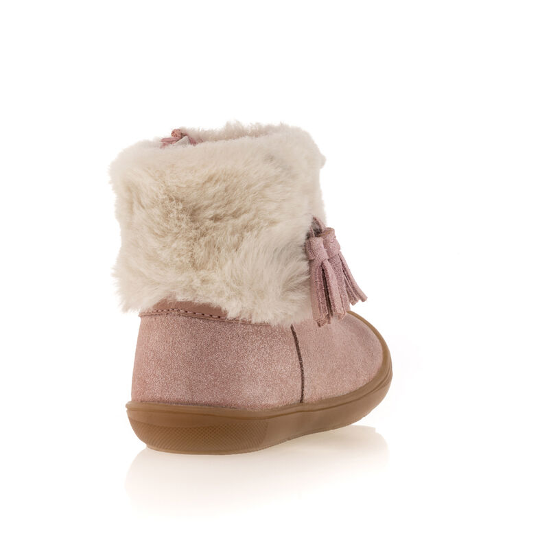 Botas rosas para bebé niña