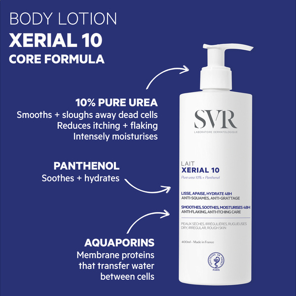 SVR XERIAL 10 Ultra-Rich 48hodinový hydratační tělový krém s ureou 400ml