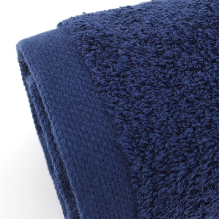 Set of 2 bath towels 90x150 cm ALPHA navy blue