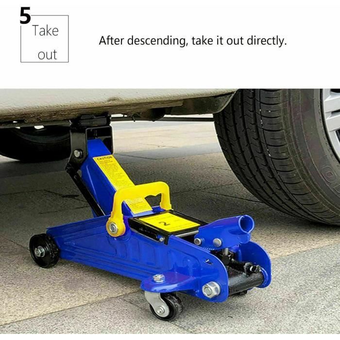 Martinetti idraulici da 2 tonnellate, martinetti per ruote auto, martinetti di sollevamento da 135-320 mm, martinetti di trasporto, martinetti idraulici da pavimento