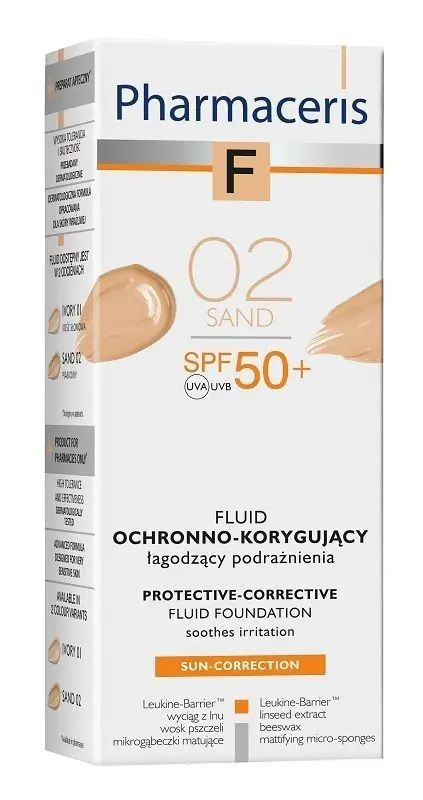 Pharmaceris F Fluid ochronno-korygujący SPF50+ 02