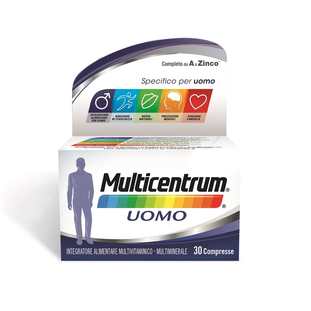 MULTICENTRUM Multicentrum Uomo 30 tabletten multivitamine supplement voor mannen