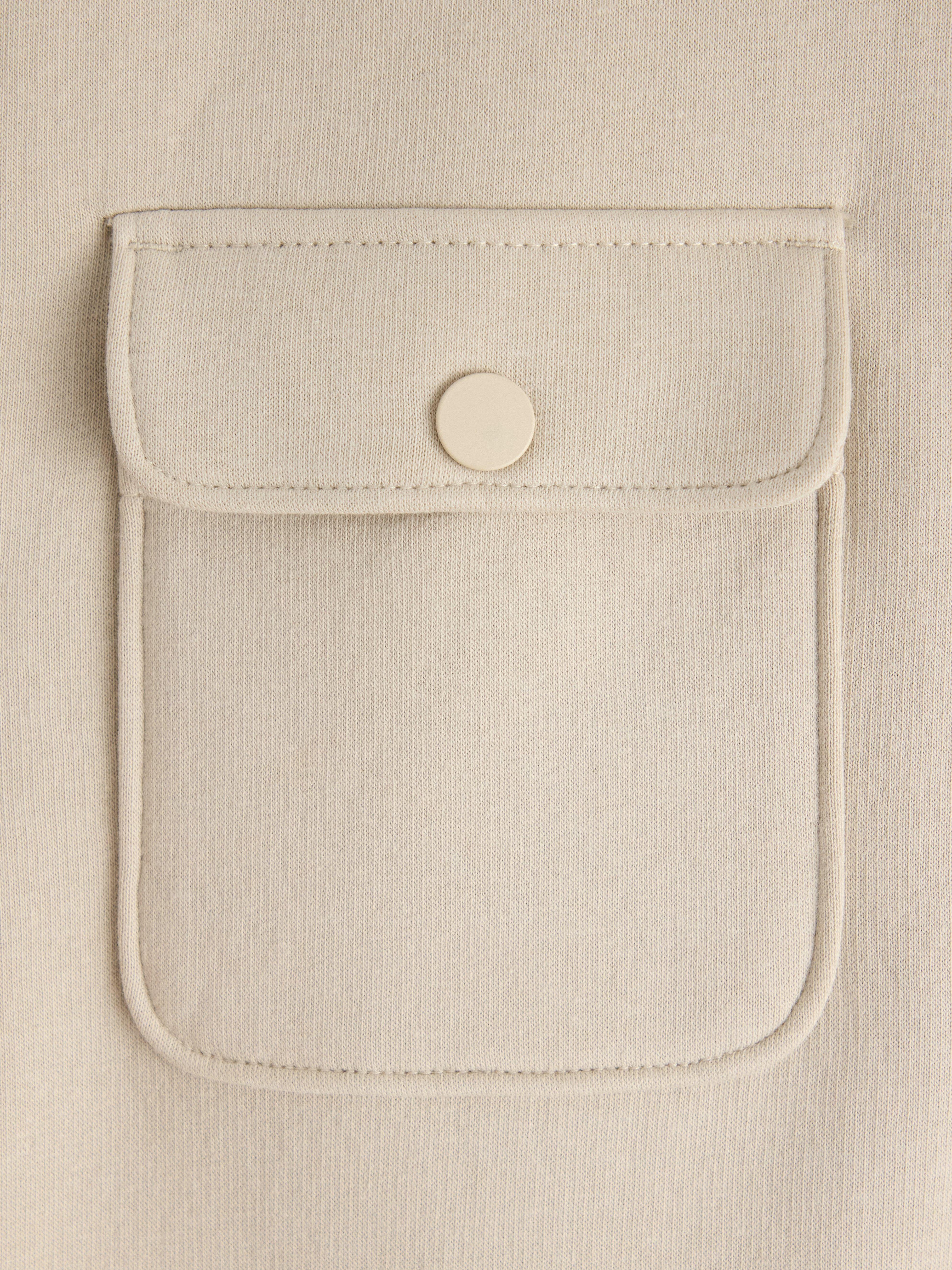 Sobrecamisa de trikå Beige claro