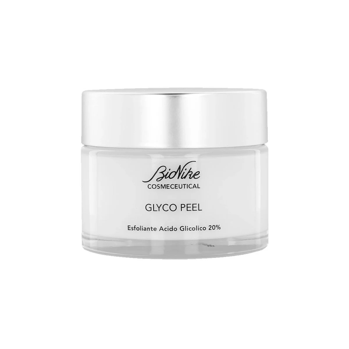 BIONIKE Cosmeceutical Glyco Peel Exfoliant ondersteunt celvernieuwing.