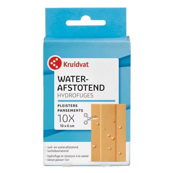 Kruidvat vodoodbojni flasteri<br>Medicinski uređaj - 10 x 6 cm