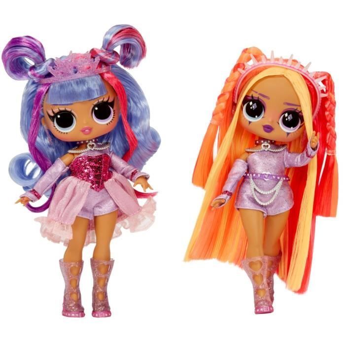 Muñeca LOL Surprise Tweens Surprise Swap Fashion Doll - Buns-2- Braids Bailey - 1 muñeca Tweens de 17 cm, 1 mini cabeza para peinar y accesorios.