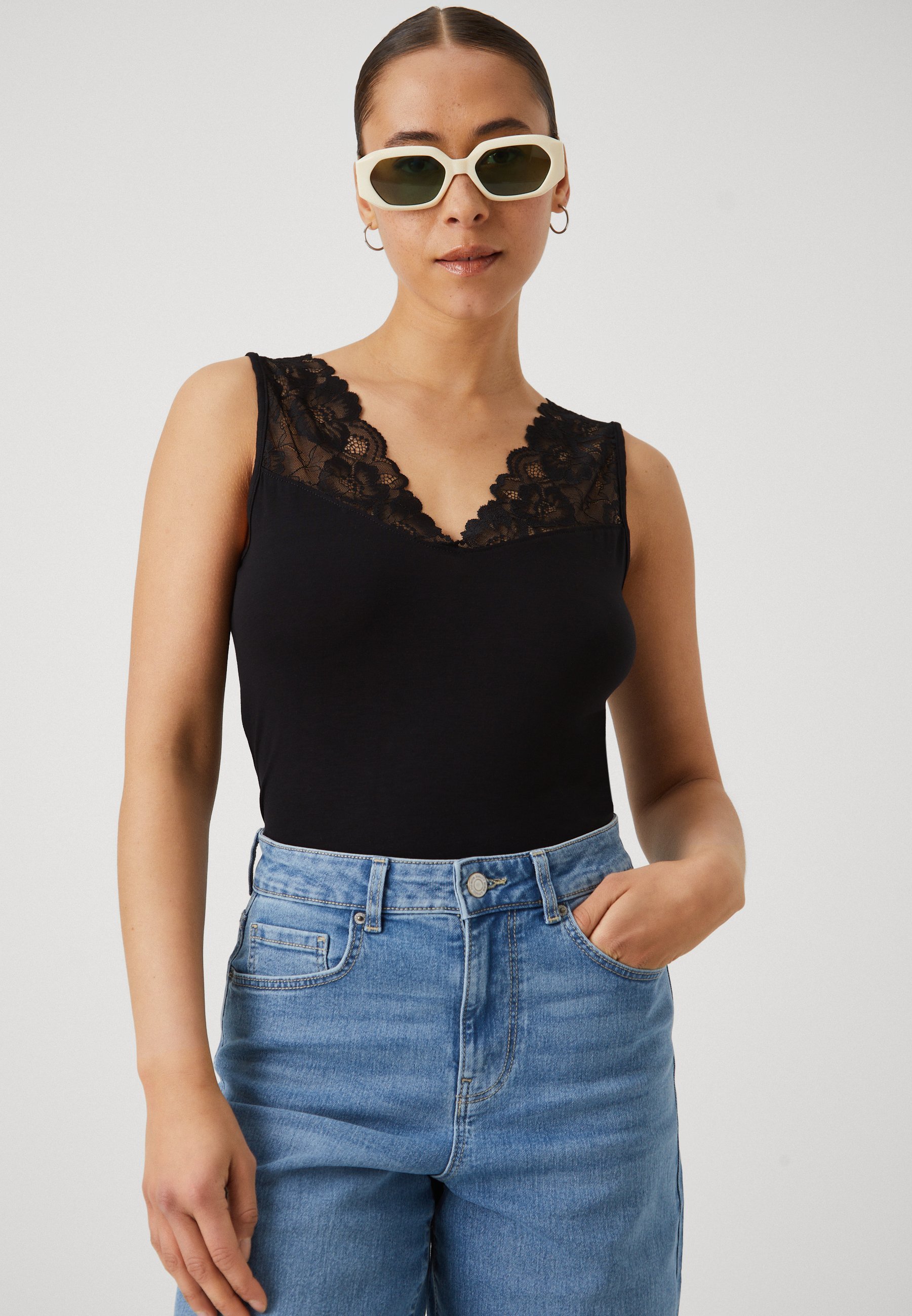 Anna Field Petite Top - zwart