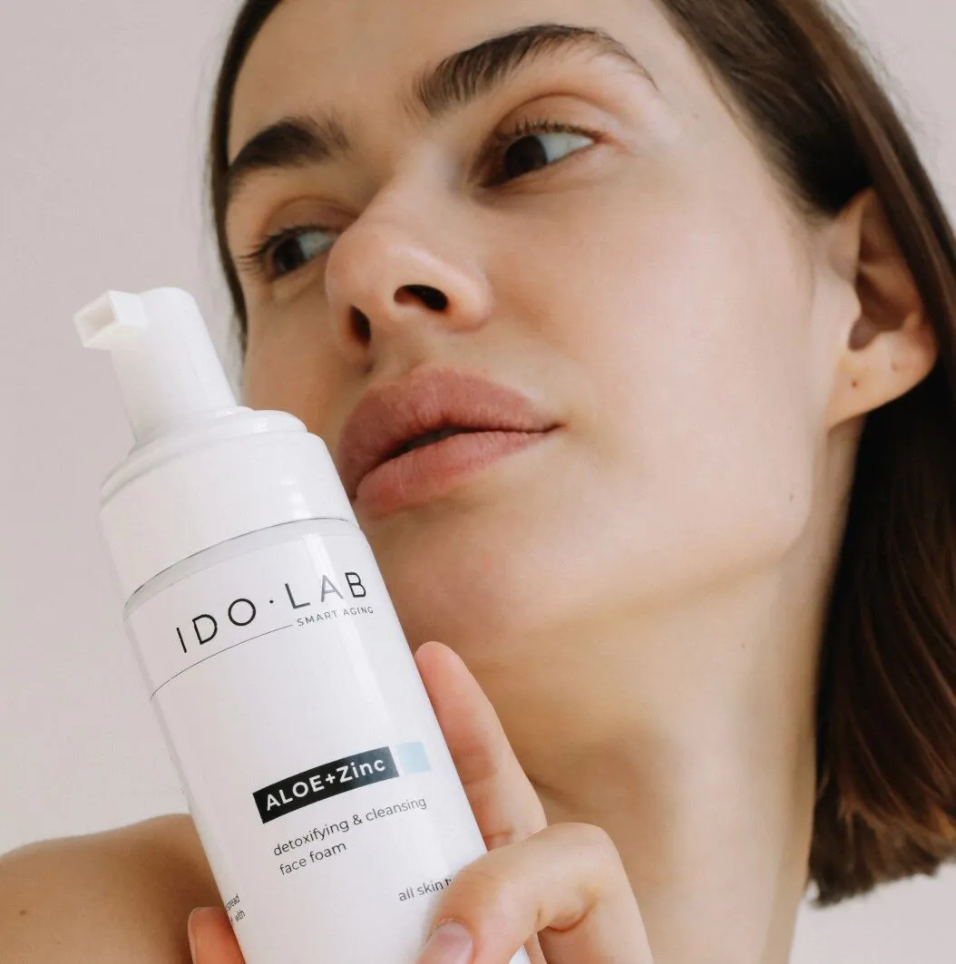 Ido Lab Aloe + Zn Detoksykująca i głęboko oczyszczająca pianka do mycia 150ml