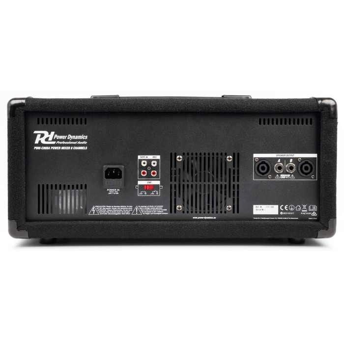 Sistema de PA completo Vonyx - Sistema de PA de 800 W com mesa de mixagem de 8 canais, 2 caixas de som PA de 8 polegadas e suportes ajustáveis.