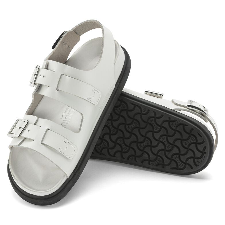 Cannes Pelle naturale - White White
