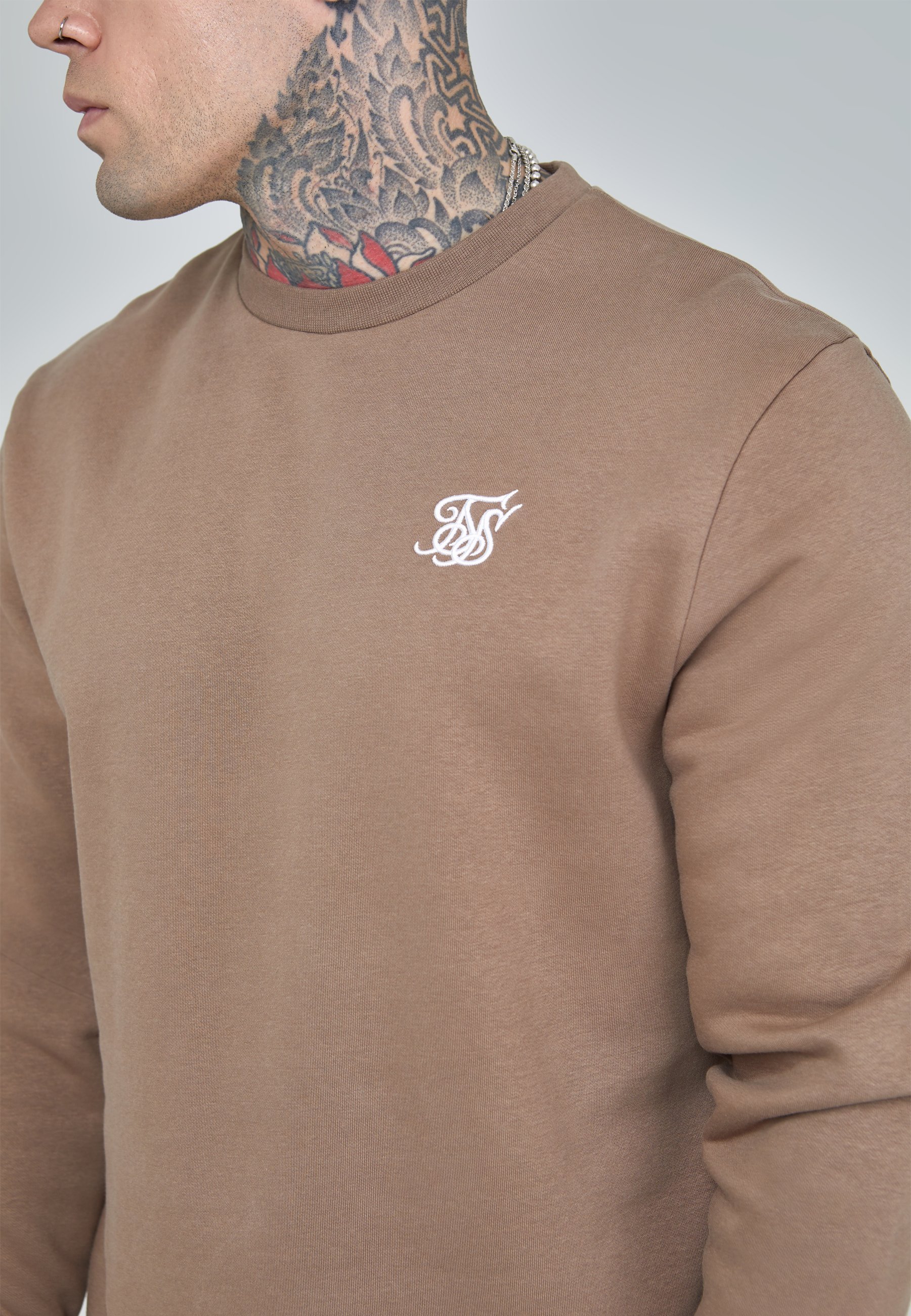 SIKSILK ESSENTIALS - Felpa - marrone