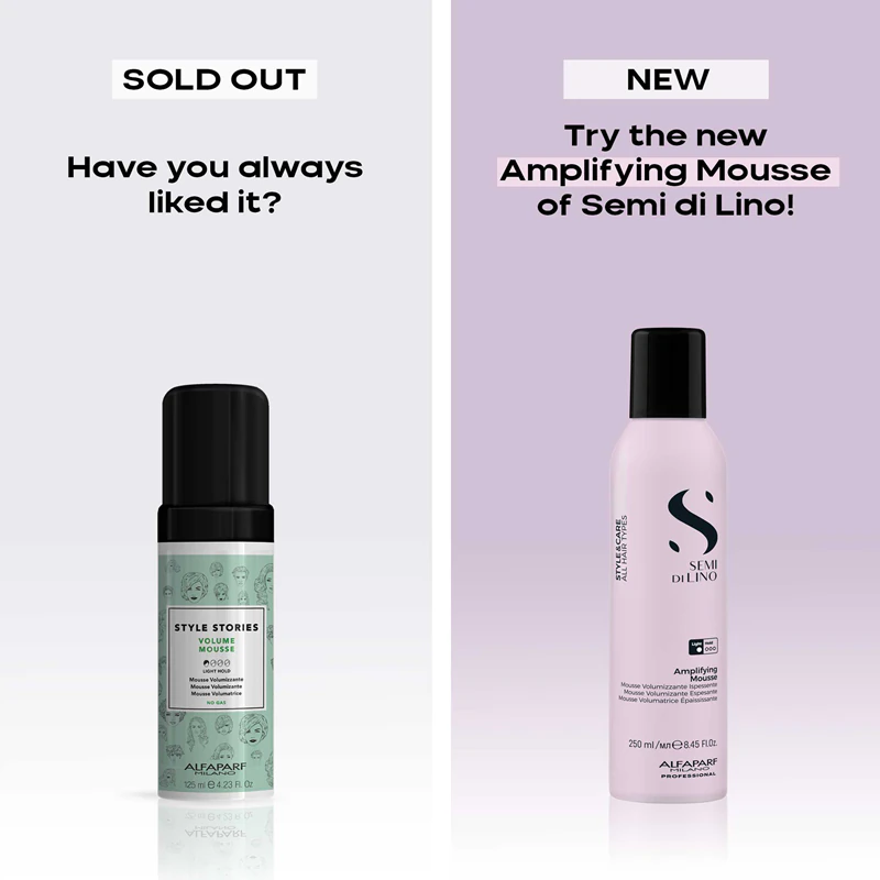 Alfaparf Milano Semi di Lino Style&Care Mousse Amplificadora Fixadora de Volume para Cabelo