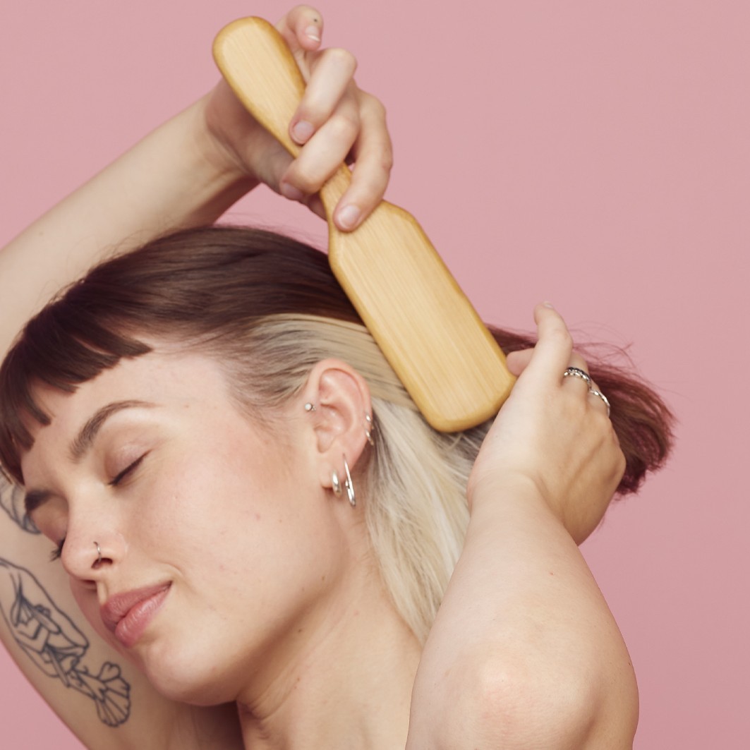 Hairlust ravna i ravna četka od bambusa – 1 komad