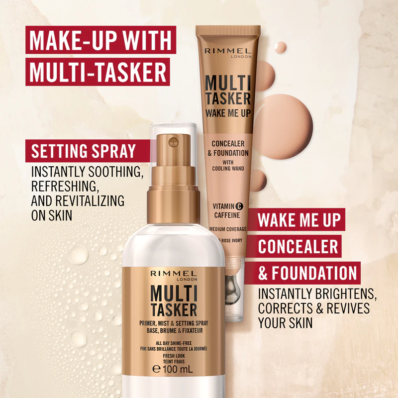 Rimmel Multi-Tasker Foundation Base und Fixierspray in einem