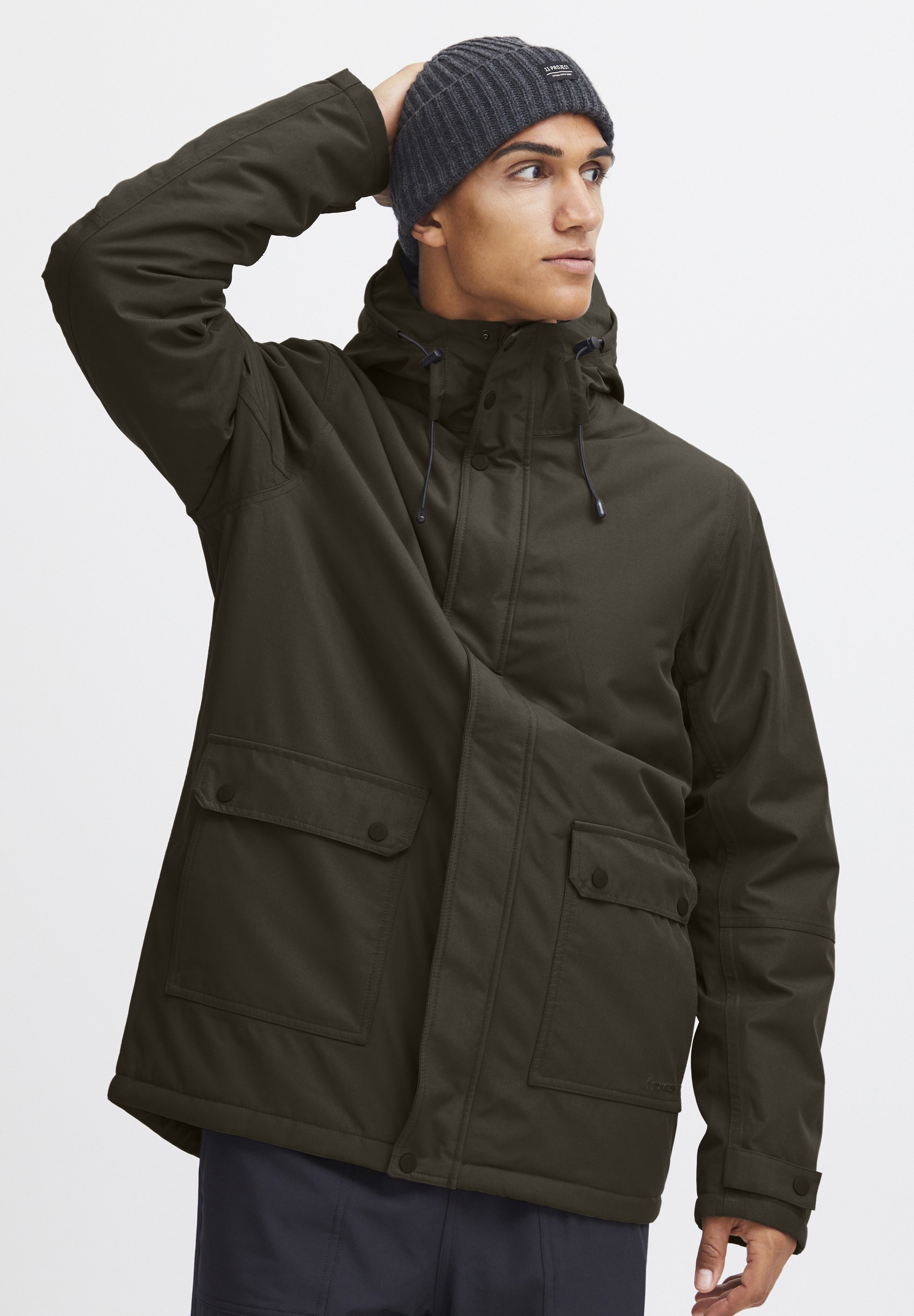 North Bend NBMALIK M W-PRO 8000 met waterdichte coating - Waterdichte jas - zwarte inkt