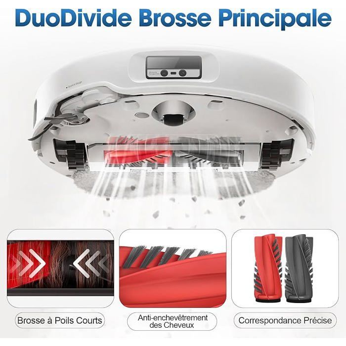 VUSZR Kit Accessoires pour Roborock Qrevo Curv/Qrevo Edge S5A / Qrevo S5V/ Qrevo Curv S5X/ Qrevo E BROSSE ET ACCESSOIRE D’ASPIRAT