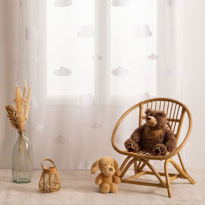 Cortina infantil de voile 