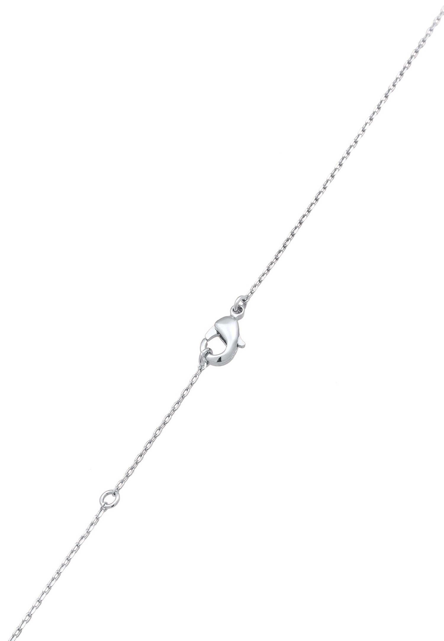 Elli Femmes Pendentif Anneaux Élégant Boule Entrelacé Couleur Argent avec Cristaux