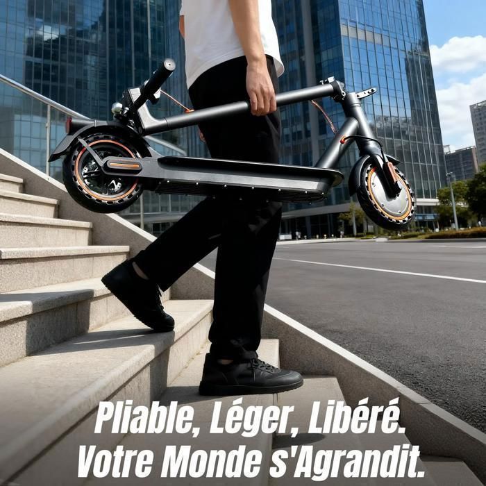 Trottinette électrique Pliable Adulte – Moteur 350W, 25km/h, Autonomie 35km, Roues 8.5