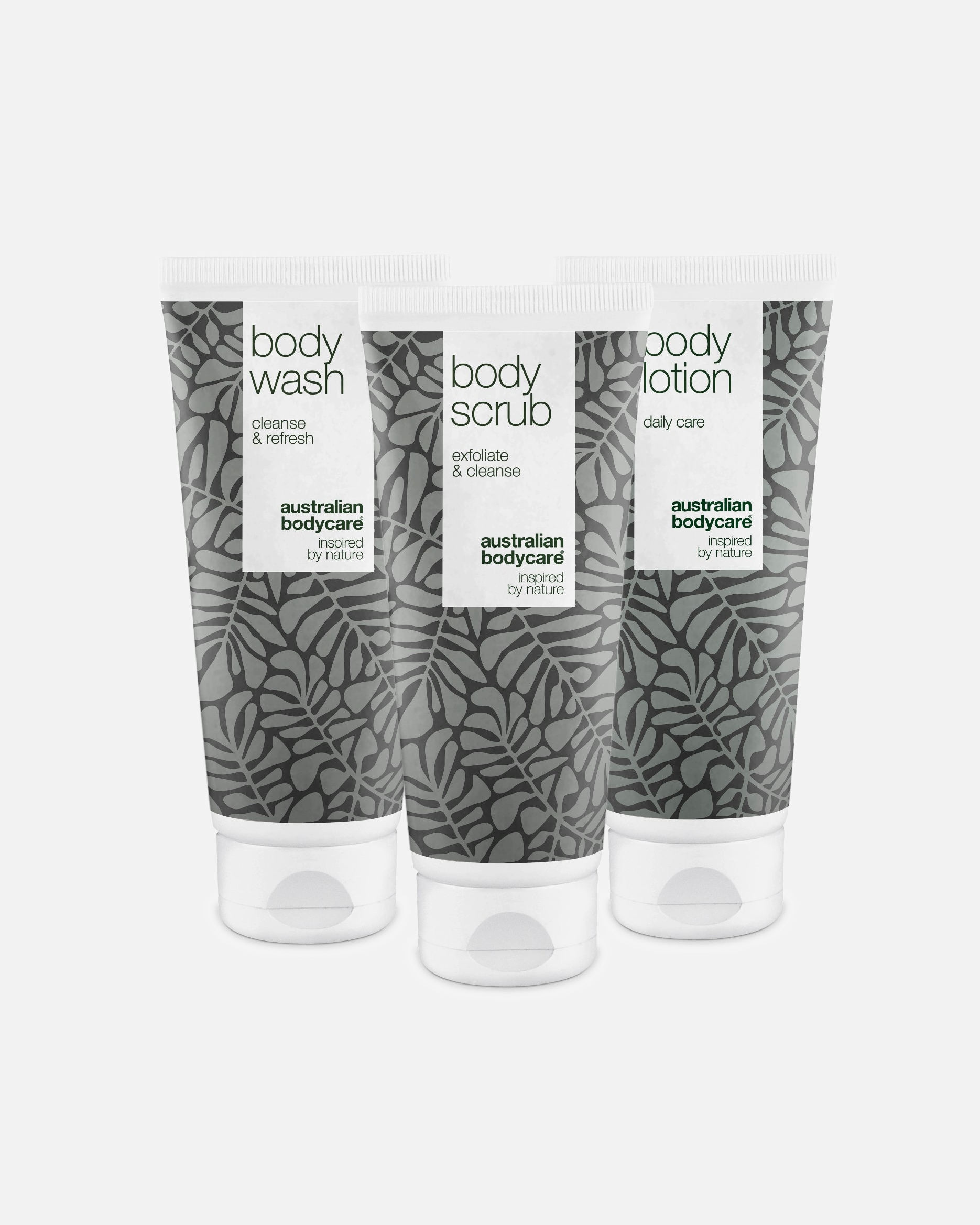 Coffret de soins corporels Australian Bodycare : Lait corporel + Gel douche + Gommage corporel – 1 pièce